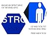 Non-Accessible/Wheelchair Unisex Gender Neutral ADA Restroom (Bathroom) Sign w/Braille - Blue #4