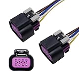 HiSport Gen 3 Throttle Body Connector Pigtail DBW 8 Wire Vortec 4.8 5.3 6.0 LQ4 LQ9, 2PCS