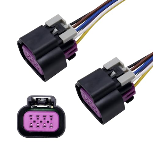 HiSport Gen 3 Throttle Body Connector Pigtail DBW 8 Wire Vortec 4.8 5.3 6.0 LQ4 LQ9, 2PCS