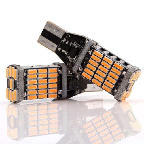 Image of 360 Degree, 45smd, T10 /T15 Socket LED Turn Signal Blinker Lights, Amber Yellow (2)