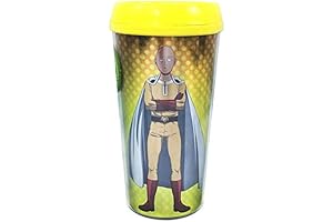 Ultra-Durable Anime Decor: The One Punch Man Hero Travel Mug Tumbler