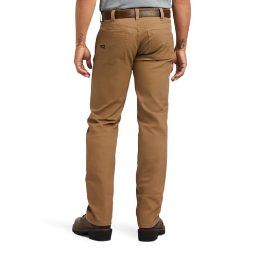 ARIAT Men’s Rebar M7 Slim DuraStretch Made Tough Straight Pant Field Khaki by ARIAT - Used condition - Image 2