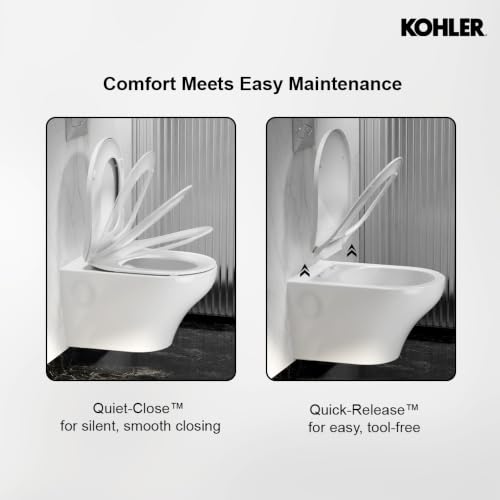 Image of Kohler Apt Wall-hung Round-front Toilet with Skirted Trapway