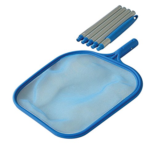KOKIDO K178SW - Recogehojas de Superficie para Limpieza de Piscinas Classic Con Pértiga de 122 cm en 5 Sección de Fácil Unión con Marco y Red de PVC Resistente