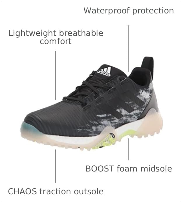 Image of Adidas Mens Codechaos Spikeless Golf ShoesGolf Shoe
