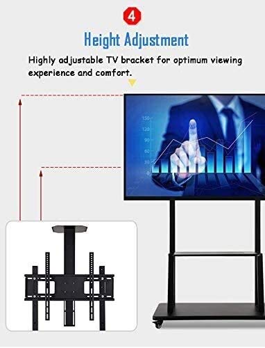 Soporte móvil para TV con ruedas universal 32-75 pulgadas miniatura 4
