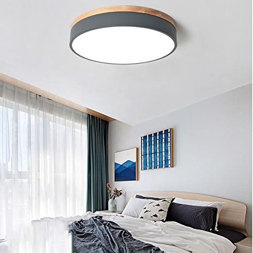 Plafonnier LED rond encastré et moderne avec intensité variable à 3 couleurs - 5