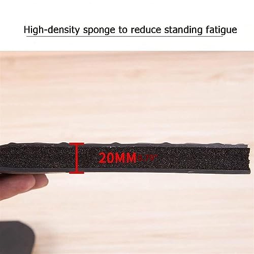 Tapis de sol industriel anti-fatigue en éponge robuste haute densité noir - 2