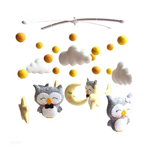 Tree2018 Non-woven Fabric DIY Bed Bell Without Bracket Non Toxic Rattles Baby Crib Mobile Hanging Rotating Bed Bell Gift Cover