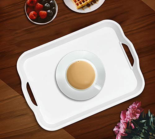 Image of Milton Orient Mini Melamine Tray, 1 Piece, White (13.18 inch X 8.85 inch)