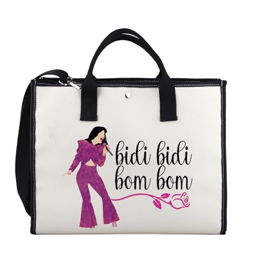 XYANFA Music Selen Tote Bag Bidi Bidi Bom Bom Selen Latin Dance Lyric Gift Fans Canvas Tote Bag