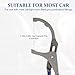 MFBJXC Oil Filter Wrenches, 12 Inch Adjustable Oil Filter Pliers, Automotive Oil Filter Removal Tools for Engine Filters, Cars, and Trucks