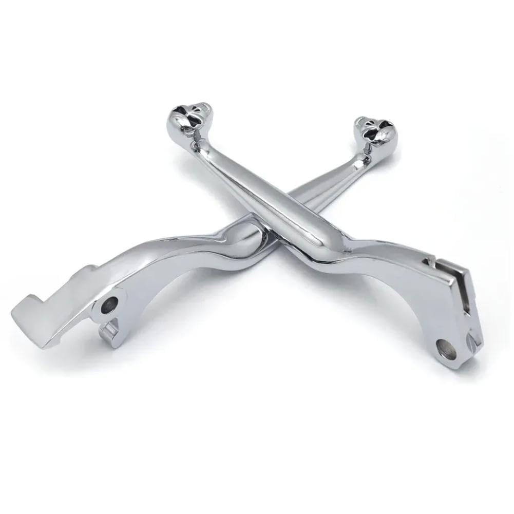 BUxqWYgmm Brake Clutch Skull Hand Lever Compatible with 600 750 1100 VTX1300 VT1300 VTX VT 1300(MT241-012-CD-SKULL; Ships from: China Mainland)