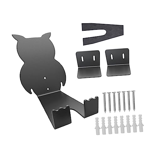 TOYANDONA 1 Juego Soporte Para Bicicletas Almacenamiento De Bicicletas Montado En La Pared Colgador De Pared Para Bicicletas Portabicicletas Colgante Portavasos Acero Carbono Negro