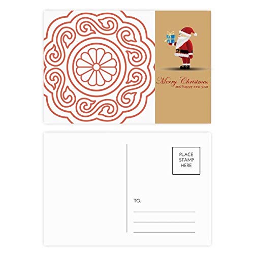 Cartes postales chinoises traditionnelles motif Père Noël idée cadeau pour collectionneur