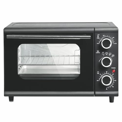 Forno elettrico 24 L, vetro temperato, 1300W, nero Kooper