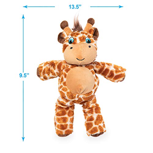 Image of Best Pet Supplies Dog Chew Toys for Small and Medium Dogs, Tough Interactive Squeaky Plush Stuffed Animal Toys - Giraffe & Sheep, Large, PT524-528
