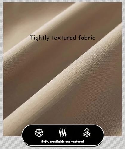 Straight Leg Casual Cargo Pants for Men Drawstring Elastic Waist Hiking Joggers Solid Color Athletic Pants4