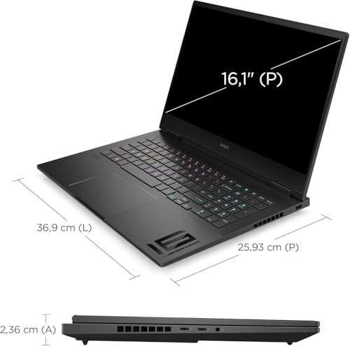 OMEN 16-wf1003sl Notebook, Intel Core i9-14900HX, 32GB RAM DDR5, 1TB SSD PCIe NVMe, Display 16,1" FHD 165Hz IPS, RTX 4070 8GB GDDR6, 3 Mesi di PC Game Pass Incluso, Windows 11, Nero - Notebook - Immagine 5