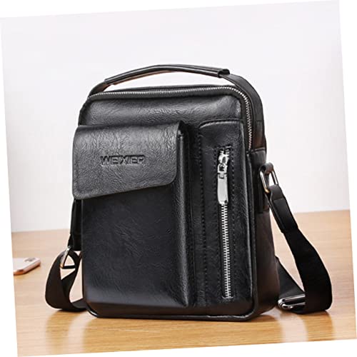 TENDYCOCO Bolsa Mensageira De Couro Masculina Tiracolo De Couro Bolsa De Couro Bolsa Transversal Par