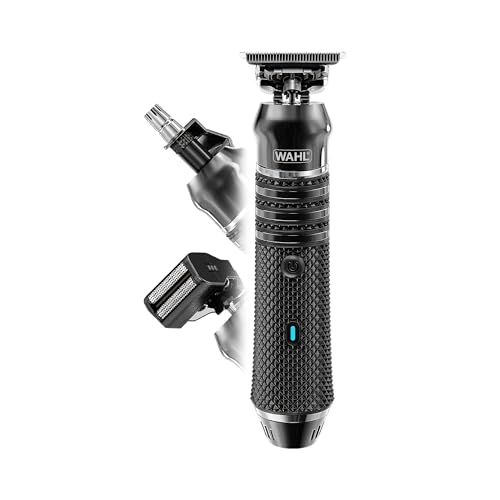 Trimmer Wahl Pro Series High Visibilty, lama a taglio ravvicinato, ioni di litio, regolabarba completamente lavabile, kit per la pulizia, testine intercambiabili, a batteria, taglio ravvicinato