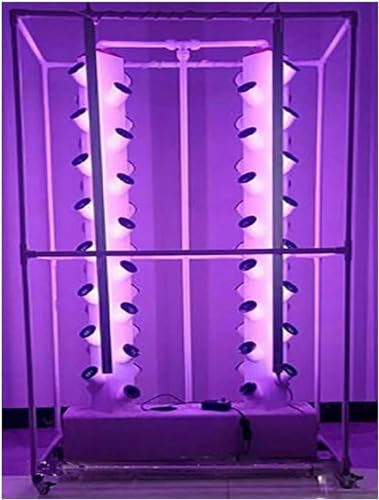 FLTRGO Sistema de Cultivo hidropónico Sistema de Cultivo hidropónico en Interiores Sistema hidropónico Inteligente con Torre hidropónica Vertical Ligera Equipo de jardinería Jardineras Ja