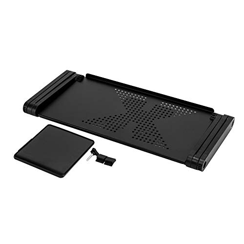 Mesa plegable ergonómica para laptop con ventilador miniatura 6