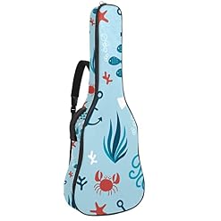 Hondank Housse de transport étanche pour guitare avec bandoulière réglable Motif plumes et flèches, Multicolor 03, 42… - Les Beatles, Paul McCartney, John Lennon, RIngo Starr, George Harrison