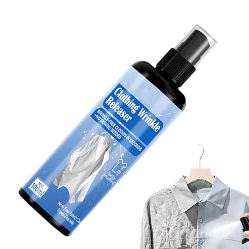 Spray de planchado – Spray de planchado antiestático para tela de 100 ml | niebla suavizante de ropa | para el hogar, lavandería, dormitorio, viajes, negocios, viajes, camisas, sábanas, manteles