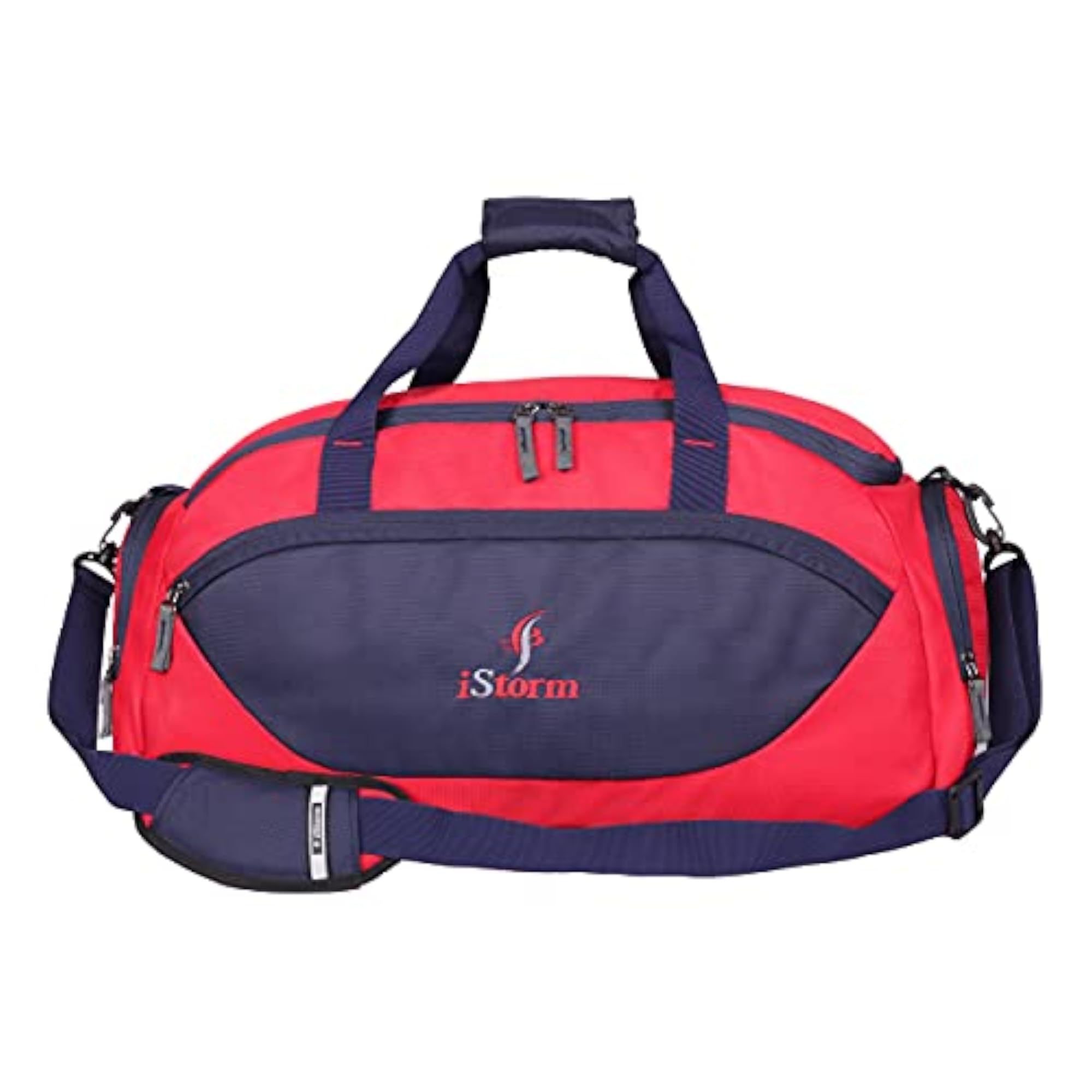 Delta Duffel Travel Bag, Red & Navy