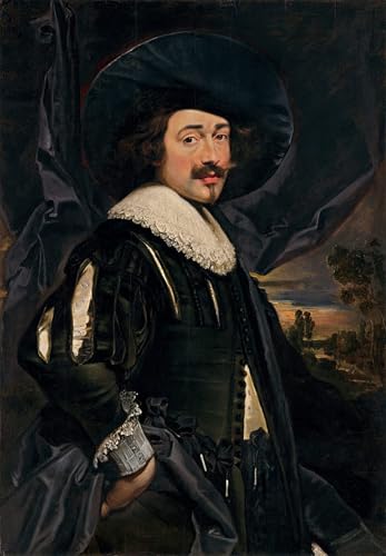 Cuadro en lienzo de Jan Cossiers: decoración artística de 60x90cm para salones elegantes