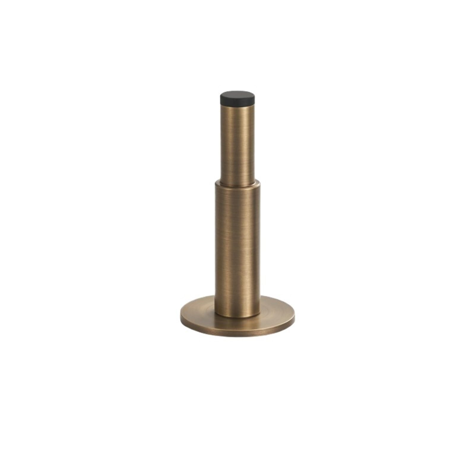 Door Stop Brass Door Plain Stop Bathroom Room Stopper Floor Wall Mountnt Bumper Holder Catch Antique Matt Black Nickel(Color2)