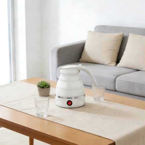 Hervidor eléctrico plegable portátil de 600 ml para viaje miniatura 3