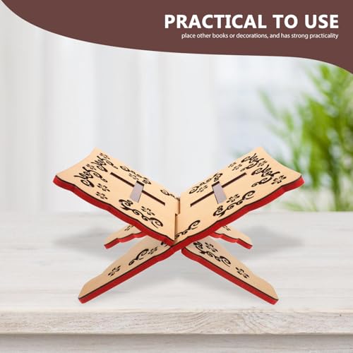 Estantería de libro abierto de madera PRETYZOOM con ruedas para muebles 8