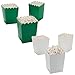 Mini Green & White Popcorn Box Assortment Kit 48 Pieces
