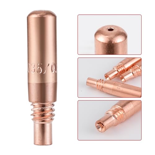 Image of MIG Welding Contact Tips .035 inch(0.9mm) for Miller MDX Series MIG Gun Use with Miller MDX Diffuser D-M100 D-M250 T-M035 (50-PK)