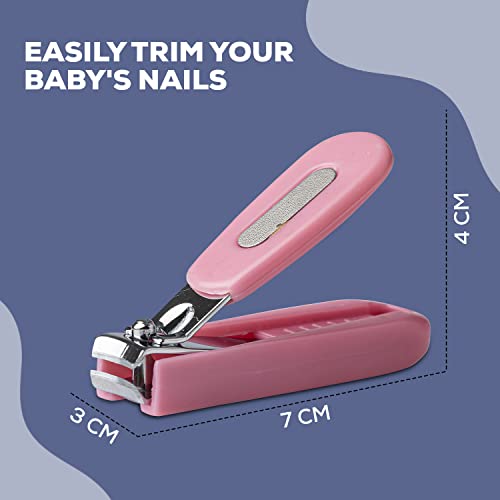 Image of Baybee Baby Nail Clipper, Safety Nail Cutter for New Born Babies Infant Toddler, Manicure Pedicure Care | Baby Nail Cutter Clipper Care | Nail Clipper for New Born Baby (Pack of 2)