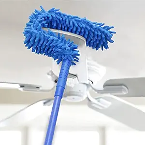 SPECULO Foldable Microfiber Fan Cleaning Duster Steel Body Flexible Fan mop for Quick and Easy Cleaning of Home, Kitchen, Car, Ceiling, and Fan Dusting Office Fan Cleaning Brush (Multi-Color)