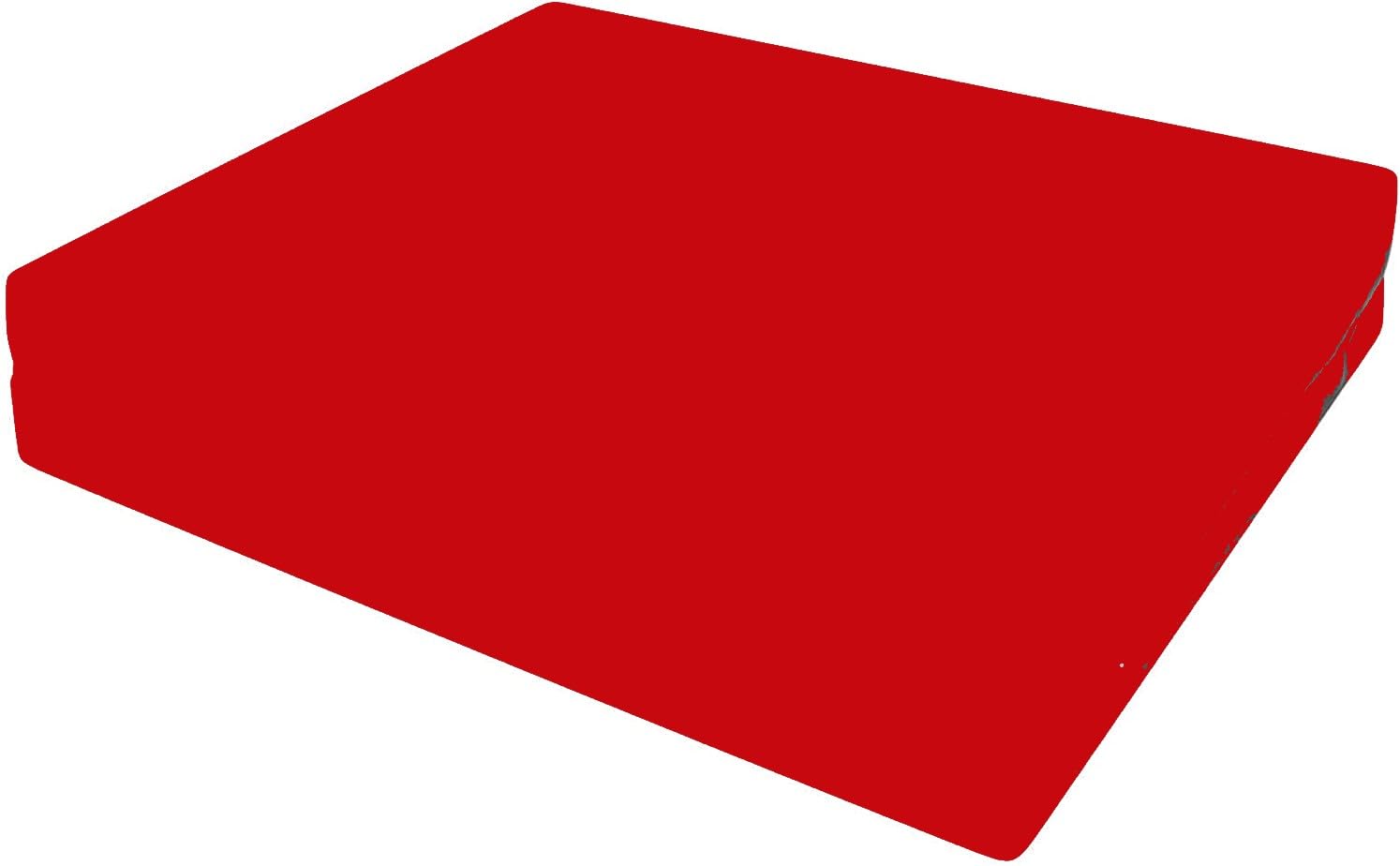 ComfyWise 100% Memory Foam Pressure Relief Support Cushion for Wheelchair and chair Orthopaedic Seat Cushions for Pressure Relief (Red, 18" x 18" x 4")