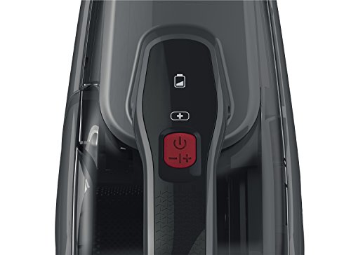 BLACK+DECKER DVJ315B-QW Aspirateur à main sans fil - Autonomie : 14 min - Charge : 4h - Base de charge - Prolongateur intégré et brosse retractable, 10.8V, Noir et rouge, 500 ml - Image 6