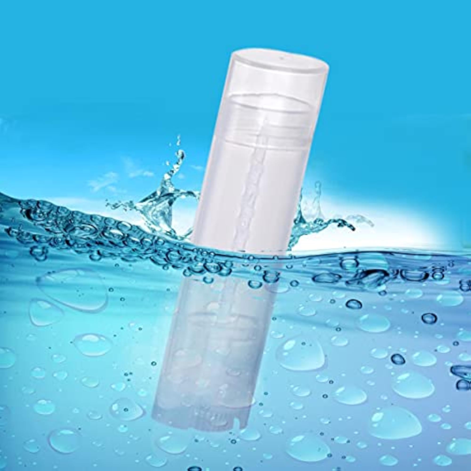 5ml Frosted Clear Empty Oval Deodorant Lip Balm Tubes, 100 Pcs