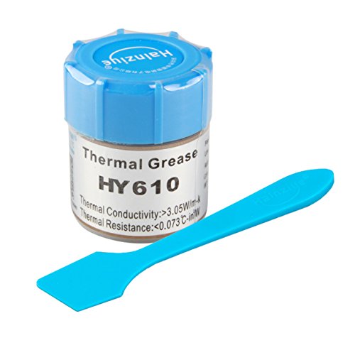 1 bote de pasta térmica HALNZIYE HY610 Oro > 3,05 W/m-K Rango temperatura -30 + 240 °C Contenido total 10 g Grasa térmica Pasta refrigerante