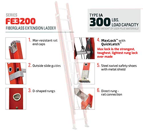 Louisville-Ladder-32-foot-Fiberglass-Extension-Ladder-300-Pound-Load-Capacity-Type-IA-FE3232