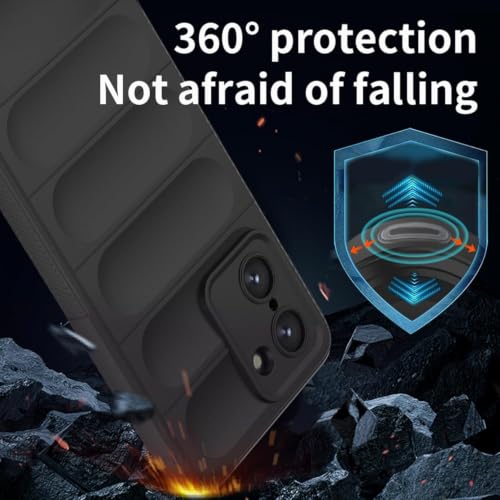 Image of ShieldTech AirGuard Series Back Cover Case for OnePlus Nord CE5 5G | Microfiber Lining | Airbag Cushion Drop Protection | Silicone Back Cover Case | Anti Slip Grip - Black for OnePlus Nord CE 5 / CE5