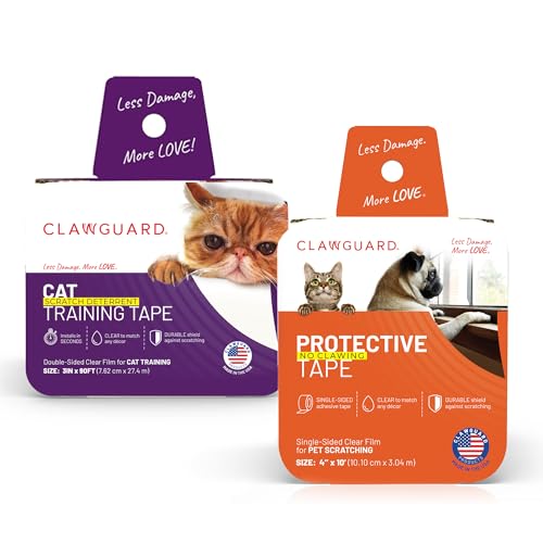 Lot de bandes de protection contre les griffures chien et chat double et simple face amovible
