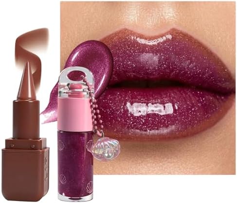 Set de delineador de labios y brillo #01