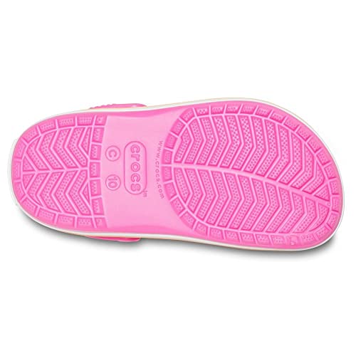 Image of crocs Electric Pink /Cantaloupe Clogs - J2 (204537-6QZ)-Kid