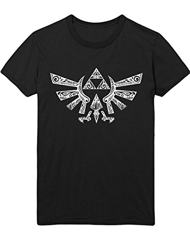 Hypeshirt T-Shirt Zelda Triforce Z100020 Noir S