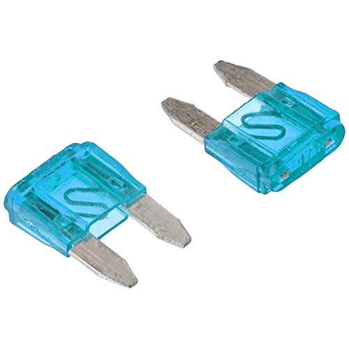 New Arrivals Aodesielectronics ATM-15 15A Fast Acting ATM Mini Blade Fuse for Automotive Car SUV Truck Blue Pack of 50