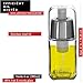 DWËLLZA KITCHEN Olive Oil Dispenser Bottle For Kitchen & Sprayer For Cooking - Glass 17 Oz. Cooking Oil/Syrup Dispenser With Measurements & 6 Oz. Spray Bottle Set